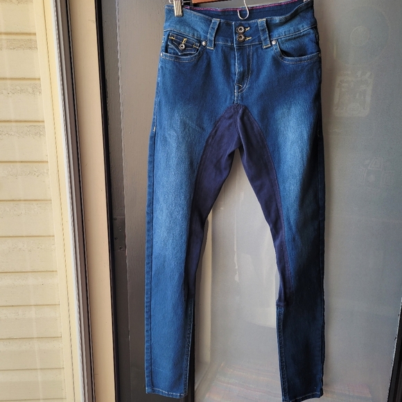 2KGray Riding Jeans Women's Size 26 Embroidered and Embellished Back Pockets - Picture 2 of 13